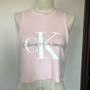 Calvin Klein Light Pink Crop Top XS